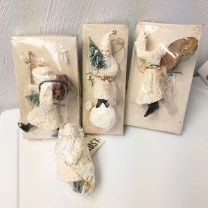 Set of (4) Dept. 56 Father Frost Ornaments